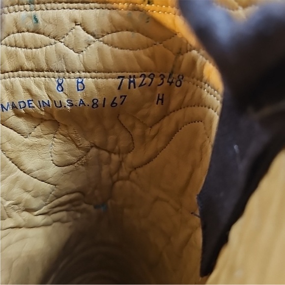 Frye 70s black label banana leather horse boots 8 women - Picture 9 of 10